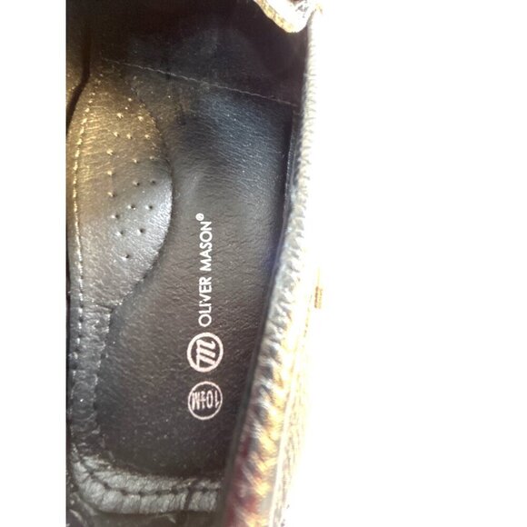 Oliver Mason Shoes Mens Size 10.5 M Black  Driving Moccasins Style 63493 Randy B main image 2